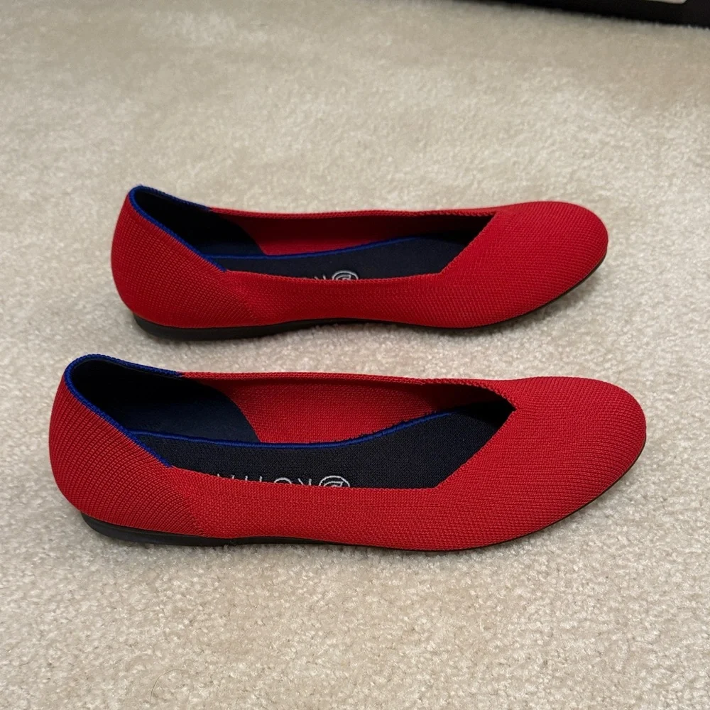 Rothy's Red Knit Slip-On Flats - Picture 8 of 8